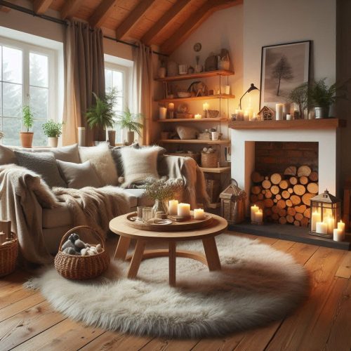 Cozy Hygge Living Room comfy hygge inspired living room ()