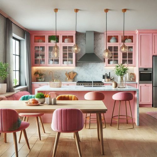 Kitchen with dinning room design interior ()