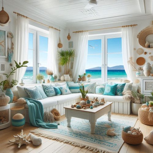 Mediterranean living room design aesthetic