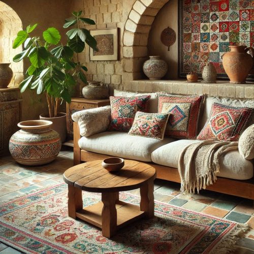 Mediterranean living room design rustic charm