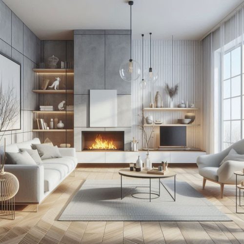 Scandinavian Living room Design trends 2025 (8)