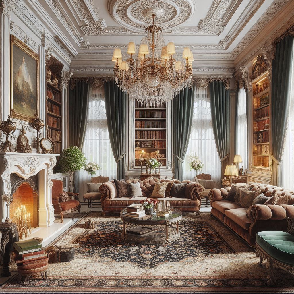 Victorian Living room Design and decor (8)