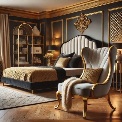 modern bedroom with sitting idea ()