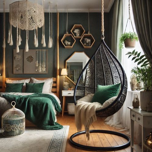 modern bedroom with sitting idea ()