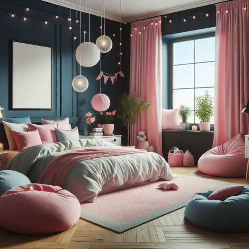 modern bedroom with sitting idea ()