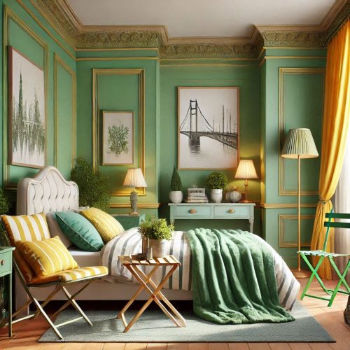 modern bedroom with sitting idea ()