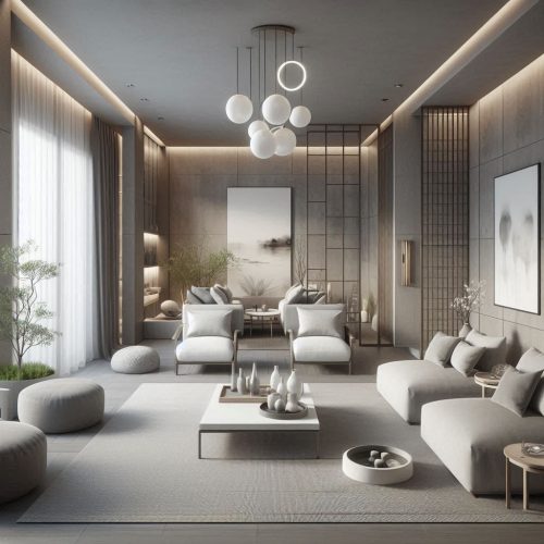 urban zen living room with zen aesthetics ()
